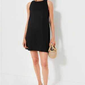 Tuckernuck Black Linen Pauline Dress